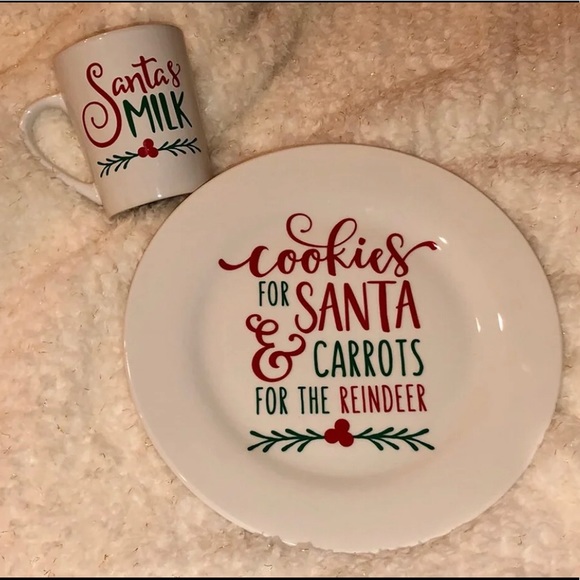 Other - Santa’s Milk Mug and Cookies Plate